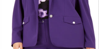 Calvin Klein Women's Wear to Work Jacket Purple Size 18W