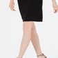 R & M Richards Women's Sheath Mesh Trim Rhinestone Neck Dress Black Size 10