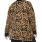 Calvin Klein Women's Plus Animal Print Pullover Sweater Brown Size 2X