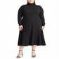 Ralph Lauren Women's High Neck Dress Polo Black Size 2X