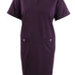 Tommy Hilfiger Women's Plus Scuba Crepe Pocket Shift Dress Purple Size 14W