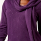 Karen Scott Women's Embellished Scarf Sweater Purple Size X-Small