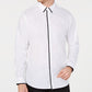 INC International Concepts Men's Solid Long Sleeve Casual Shirt White Size 3XLT