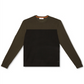 Calvin Klein Men's Merino Colorblock Sweater Green Size X-Large