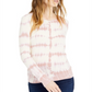 INC International Concepts Women's Cotton Tie Dye Sweater Pink Size M