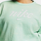 Nike Women's Sportswear Cotton Cropped Sweatshirt Green Size X-Large