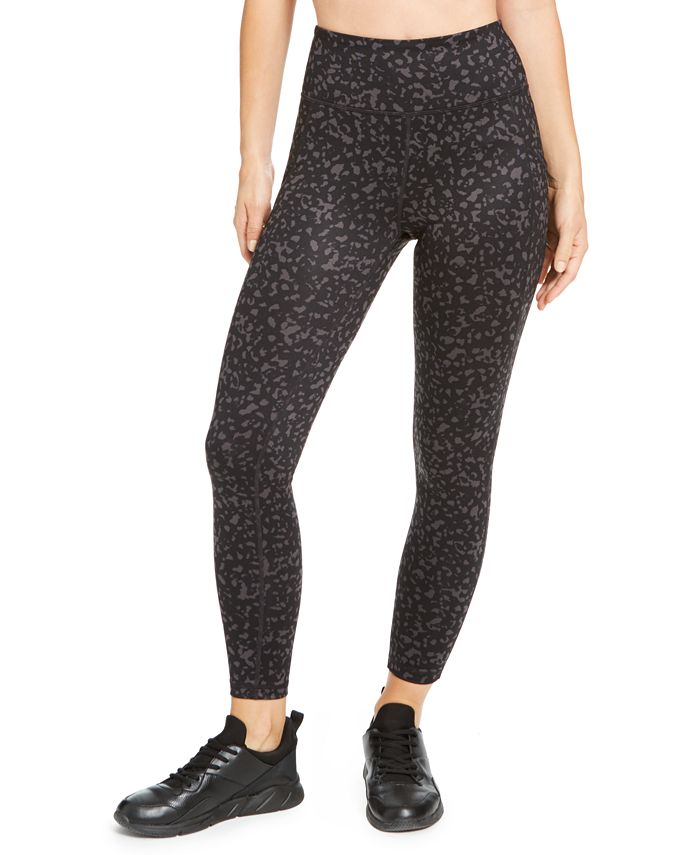 Ideology Women's Tonal Print Leggings Black Size S