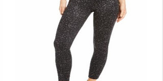 Ideology Women's Tonal Print Leggings Black Size S