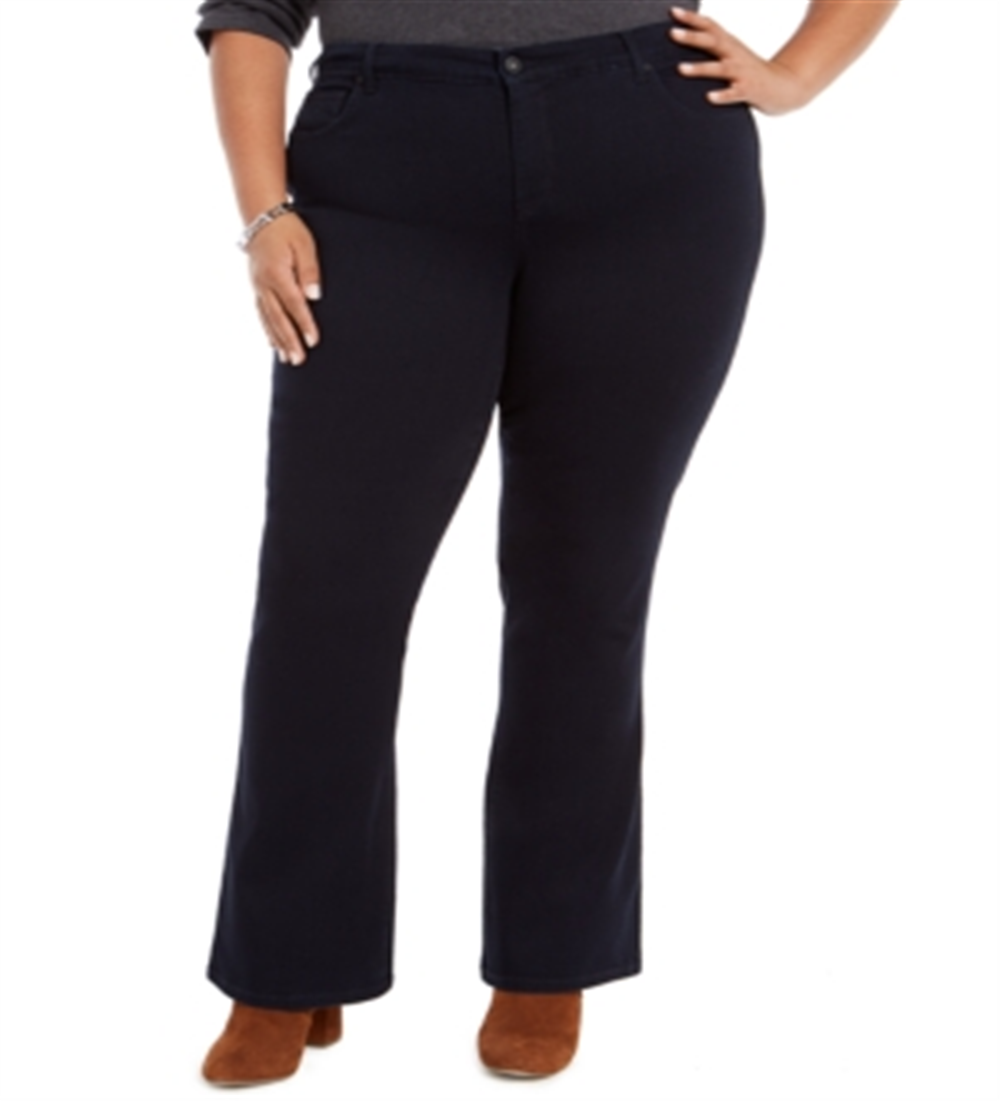 Style & Co Women's Denim Tummy Control Bootcut Jeans Blue Size 18W