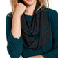 BCX Junior's Ruched Sleeve Scarf Top Teal Size X-Small