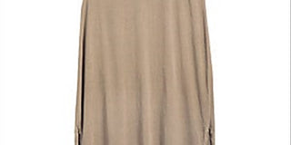 Theory Women's Cotton Casual T-Shirt Dress -Brown Size P