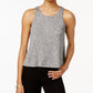 Bar III Women's Basic Tank Top Gray Size Small