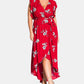 City Chic Women's Trendy Plus Floral Love Maxi Dress Red Size 18W