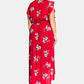 City Chic Women's Trendy Plus Floral Love Maxi Dress Red Size 18W