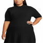Ralph Lauren Women's Mockneck Dress Black Size 2X