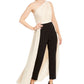 Adrianna Papell Women's Crepe Jumpsuit Nude Size 2