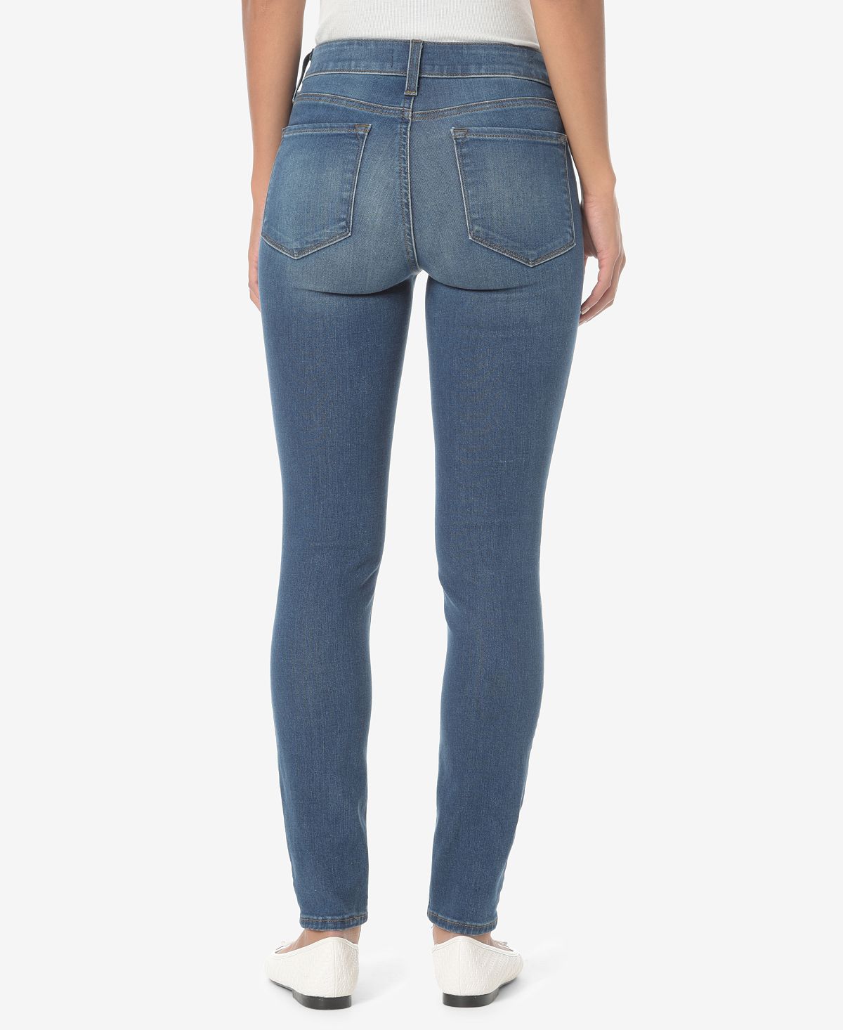 NYDJ Women's High Rise Whisker Wash Skinny Jeans Blue Size 14