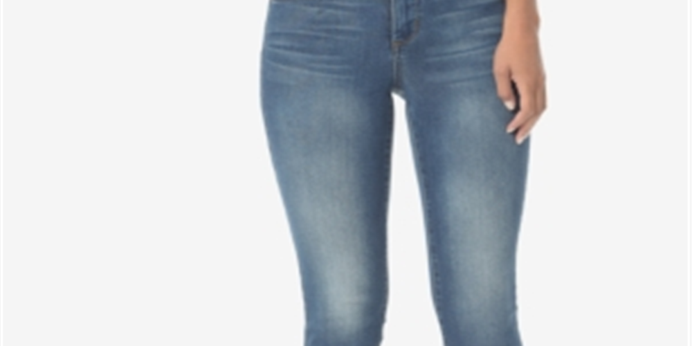 NYDJ Women's High Rise Whisker Wash Skinny Jeans Blue Size 14