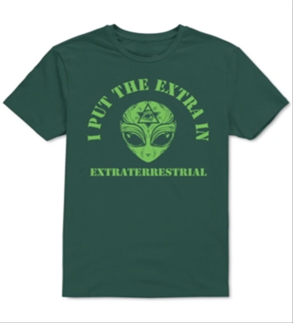 H3 Men's Graphic T-Shirt Green Size Large