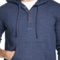Weatherproof Vintage Men's Textured Henley Hoodie Black Size X-Large