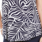 JM Collection Women's Printed Short-Sleeve T-Shirt Blue Size M