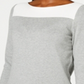 Karen Scott Women's Cotton Colorblocked Sweater Gray Size X-Large