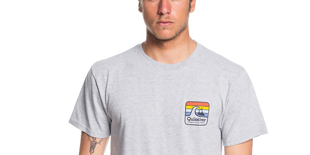 Quiksilver Men's Clean Lines Tee Gray Size X-Large