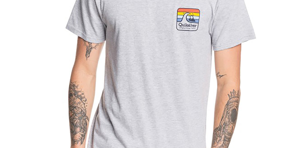 Quiksilver Men's Clean Lines Tee Gray Size X-Large