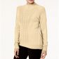 Karen Scott Women's Long Sleeve Turtle Neck Sweater Yellow Size Large