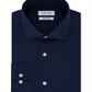 Calvin Klein Men's Slim Fit Spread Collar Dress Shirt Blue Size 16X32X33