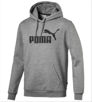 Puma Men's Essential Logo Hoodie Gray Size XX-Large