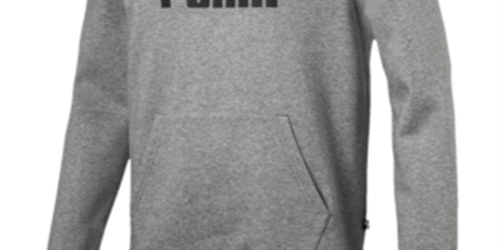 Puma Men's Essential Logo Hoodie Gray Size XX-Large
