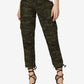 Sanctuary Women's Terrain Cargo Capri Pants Green Size-31