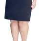 Tommy Hilfiger Women's Plus Sheath Flutter Sleeve Dress Navy Size 16W