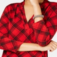 Charter Club Women's Plaid 3/4 Sleeve Top Red Size Petite XL