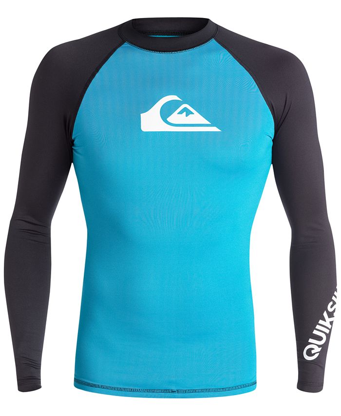 Quiksilver Men's All Time Rashguard Blue Size L