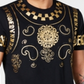 Inc International Concepts Men's Embellished Foil Baroque T-Shirt - Deep Black Size S