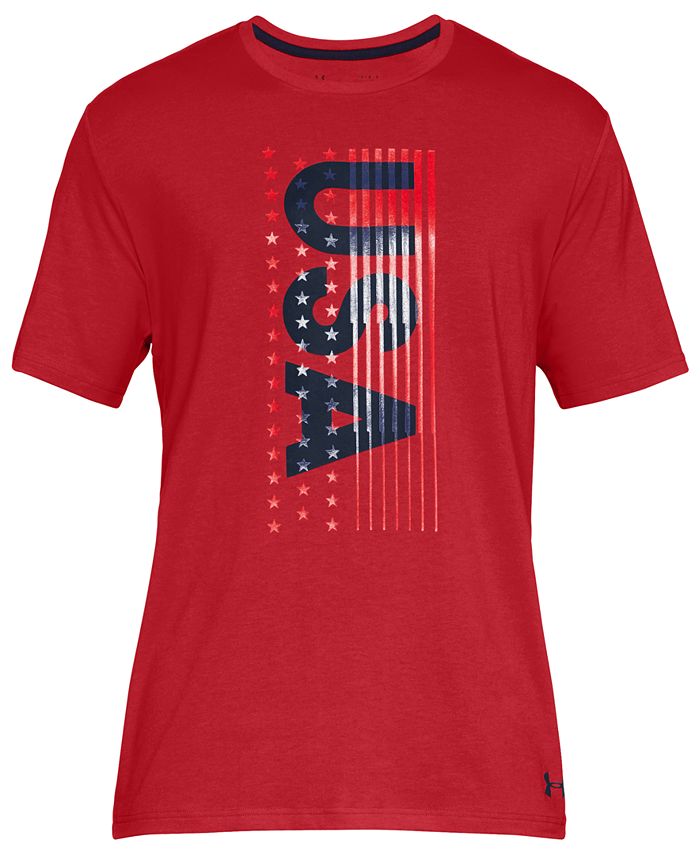 Under Armour Men's Charged Cotton Graphic T-Shirt Red Size Small