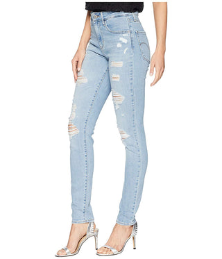 Levi's 721 High Rise Ripped Skinny Women's Jeans Blue Size 27x30