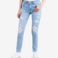 Levi's 721 High Rise Ripped Skinny Women's Jeans Blue Size 27x30