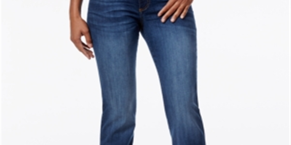 Kut from the Kloth Women's Natalie Curvy Fit Bootcut Jeans Blue Size 10