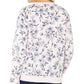 Karen Scott Women's Serene Printed Fleece Sweatshirt Pink Size Small