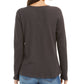 Style & Co Women's Embroidered Cotton Thermal Top Gray Size PP