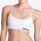 DKNY Women's Sport Sutien Top White Size S
