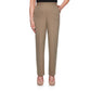 Alfred Dunner Women's Boardroom Straight Leg Pants Brown Size 20X4
