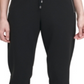 DKNY Women's Drawstring Jogger Pants Black Size XL