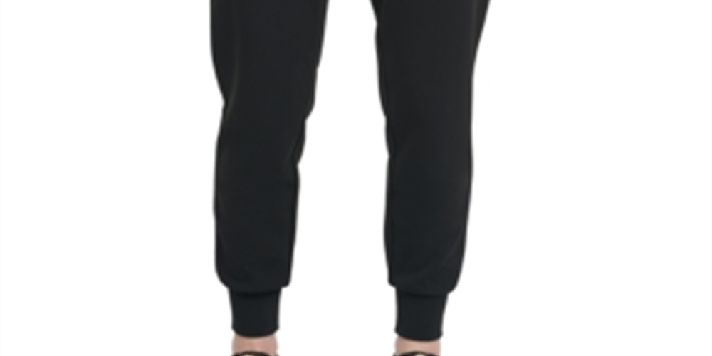DKNY Women's Drawstring Jogger Pants Black Size XL