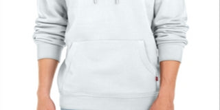 Levi's Men's Logo FleeceLined Hoodie White Size Large
