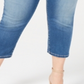INC International Concepts Women's Plus Denim Skinny Leg Cropped Jeans Blue Size 24 WP