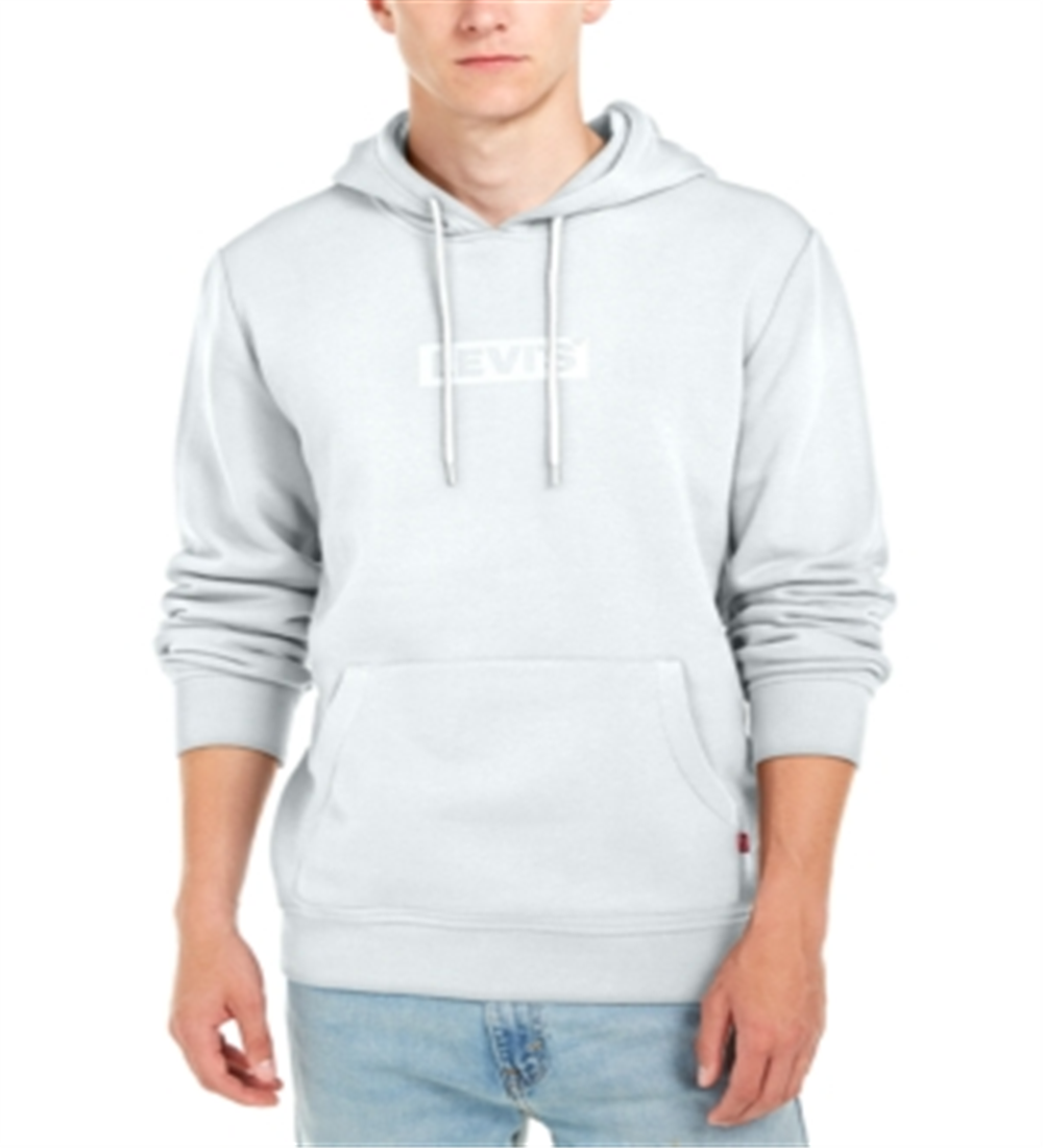 Levi's Men's Logo Hoodie White Size Medium
